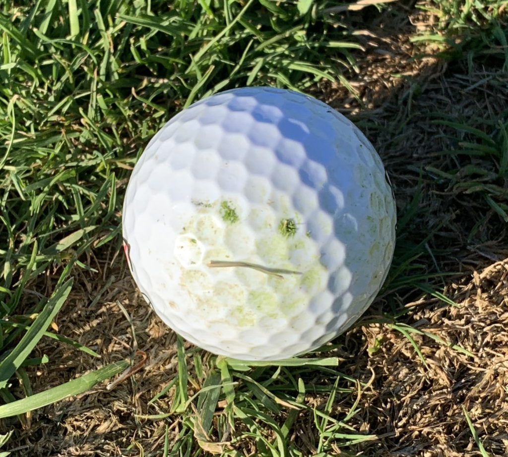 Upset Golf Ball